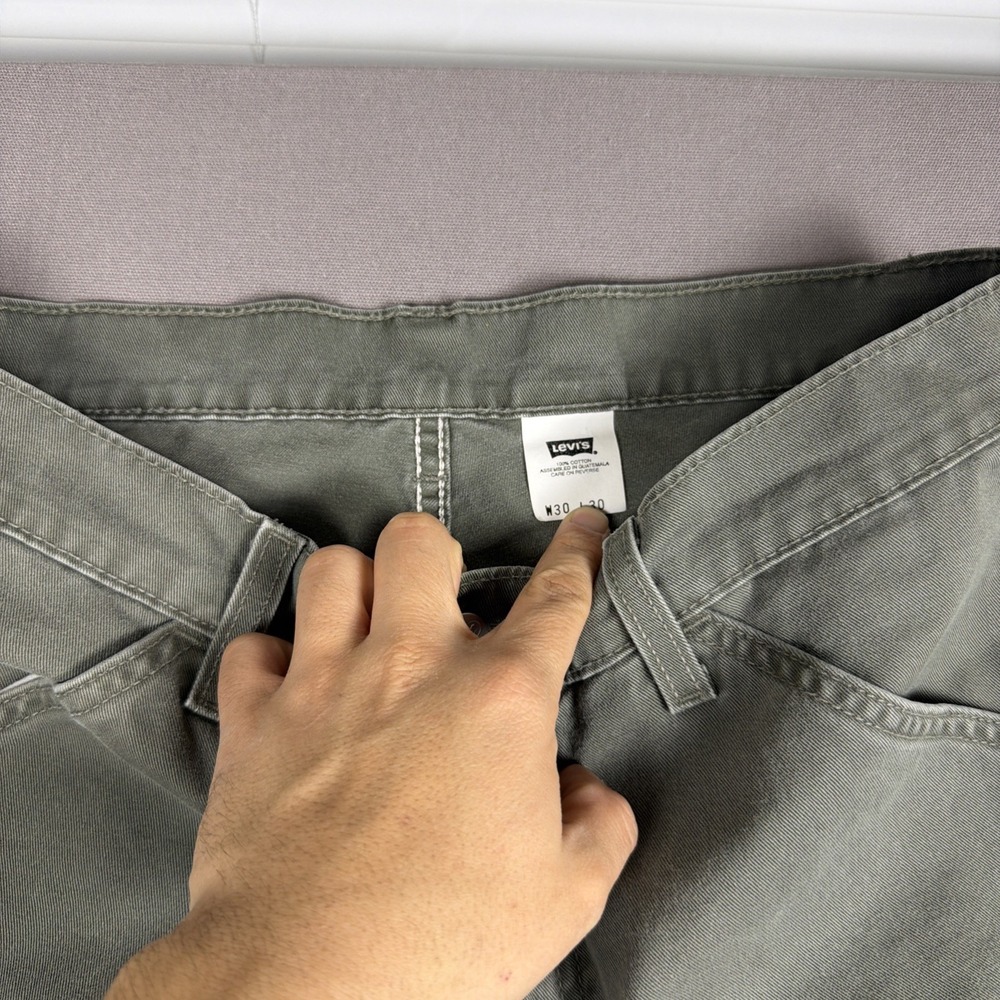 Vintage Khakis L2 Cargo Green 30x30 - Picture 3 of 12